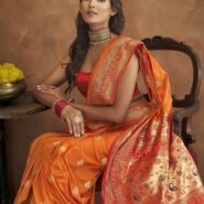 Zari Silk Saree - Front View