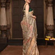 Handloom Saree - Side View