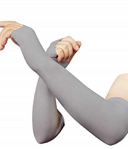 Unisex Full Arm Fingerless Sleeves Gloves for UV, Dust, Summer, UV Sun Protection Arm Sleeves for Men & Women, Protection Arm Sleeves