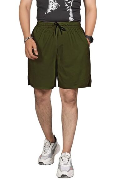 Seemoo Men's Outdoor Quick Dry Lightweight Sports Shorts with 2 Pockets, Breathable Hiking Running Gym Workout Athletic Shorts