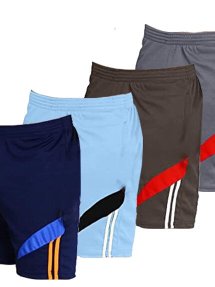 Fort Worth Men's 4 Pack Gym Workout Shorts Quick Dry Bodybuilding Weightlifting Pants Training Running Jogger with Pockets
