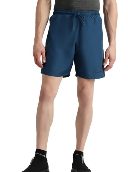 Reebok Men's Polyester Training Shorts - Lightweight Breathable Gym Shorts for Men | Sports Shorts for Men | Workout Fitness Shorts - Elastic Drawcord Waistband