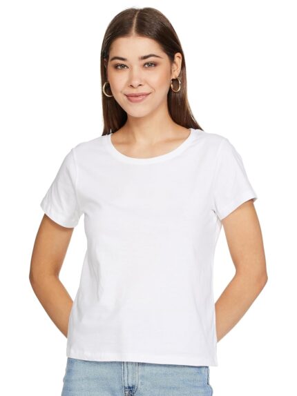 Max Plus Size Women Solid T-Shirt