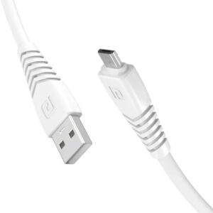 USB Cable 3 A 1 m POR-1031 Konnect Core II  (Compatible with Mobile, White, One Cable)