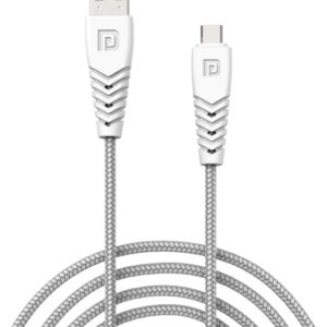 USB Cable 2 A 1 m Nylon Braided Konnect B  (Compatible with Mobile, Computer, White, One Cable)